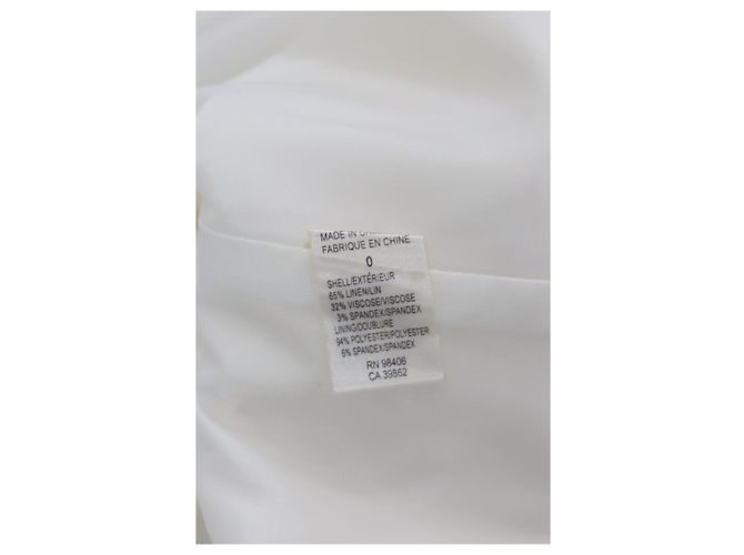 Vestido Theory Alfa en Lino Blanco - vista 6