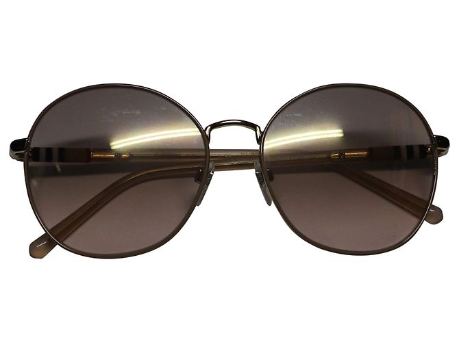 BURBERRY 3094 Gafas de sol redondas degradadas en metal marrón - vista 2