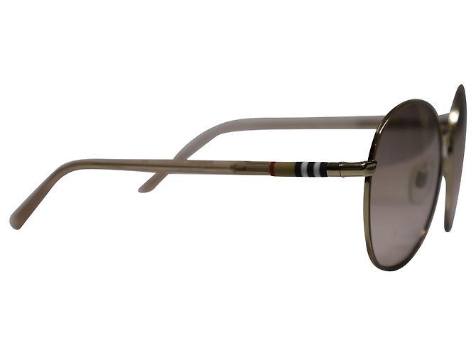 BURBERRY 3094 Gafas de sol redondas degradadas en metal marrón - vista 4