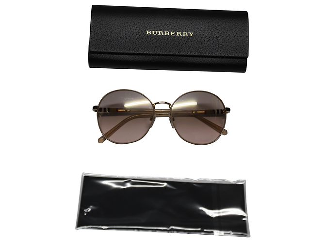 BURBERRY 3094 Gafas de sol redondas degradadas en metal marrón - vista 6