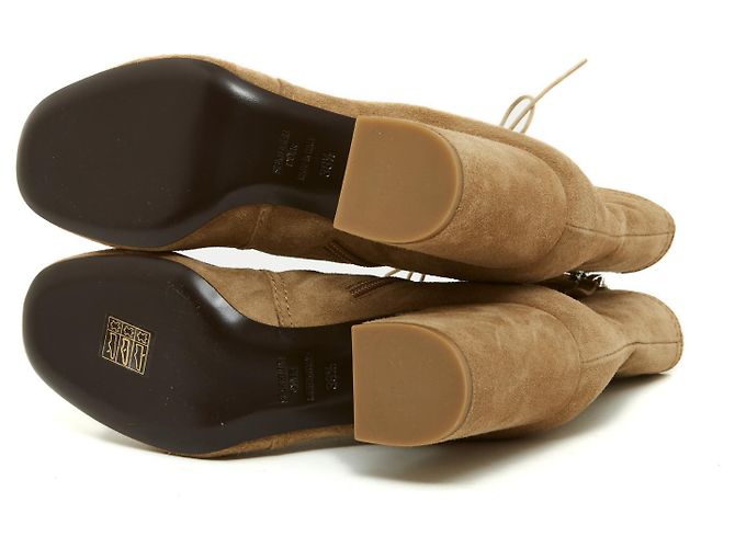 Stivaletti Laurence Dacade con Lacci Beige Scamosciato 38.5 - vista 5