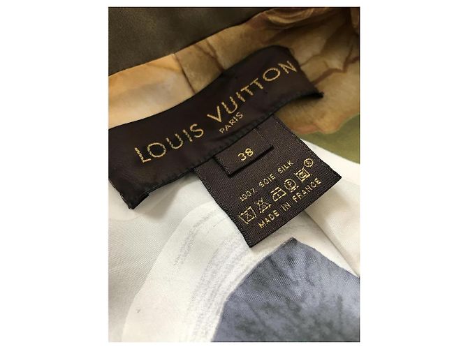 Louis Vuitton CHAQUETA GABARDINA BURBERRY MUJER KAKI 100% seda T38 - vista 3