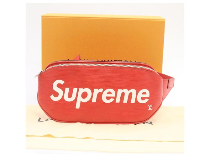 LOUIS VUITTON x Supreme Epi Marsupio Body Bag Rosso M53418 LV Auth knn057 - vista 12