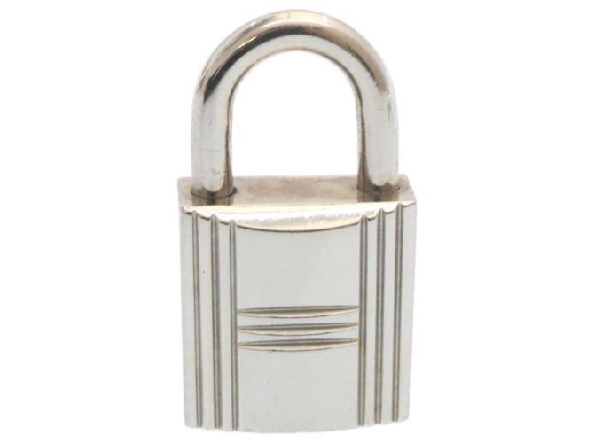 Hermès HERMES Cadena Vorhängeschloss 50 Silber Auth hk238 - Ansicht 2