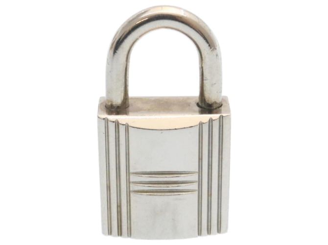 Hermès HERMES Cadena Vorhängeschloss 50 Silber Auth hk238 - Ansicht 3