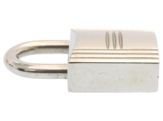 Hermès HERMES Cadena Vorhängeschloss 50 Silber Auth hk238 - Ansicht 4