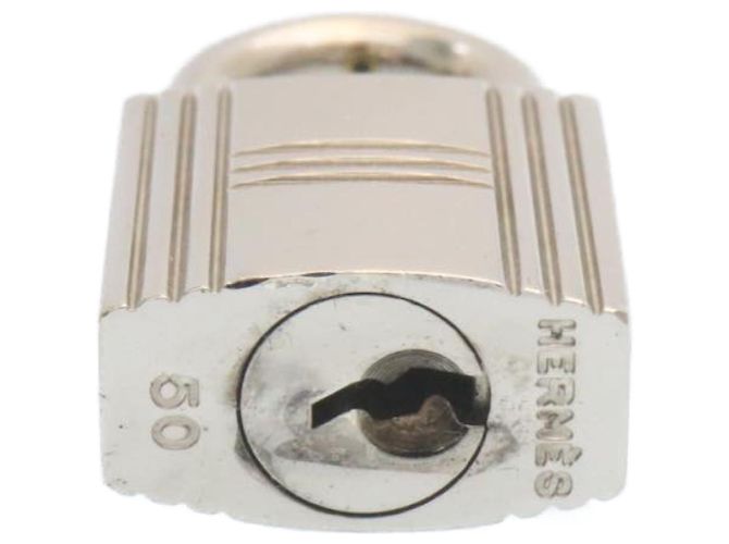 Hermès HERMES Cadena Vorhängeschloss 50 Silber Auth hk238 - Ansicht 5