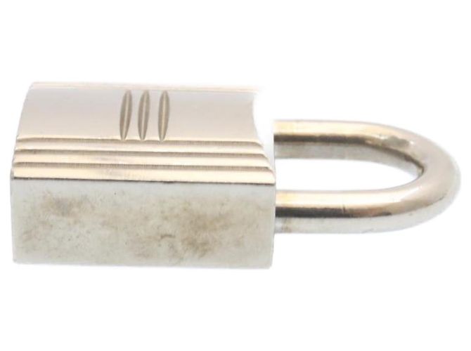 Hermès HERMES Cadena Vorhängeschloss 50 Silber Auth hk238 - Ansicht 6