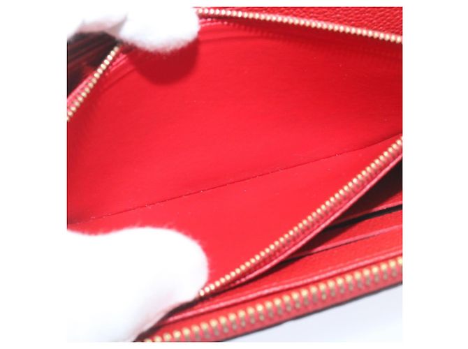 LOUIS VUITTON Monogram Empreinte Zippy Geldbörse Rot M60017 LV Auth knn040 - Ansicht 10