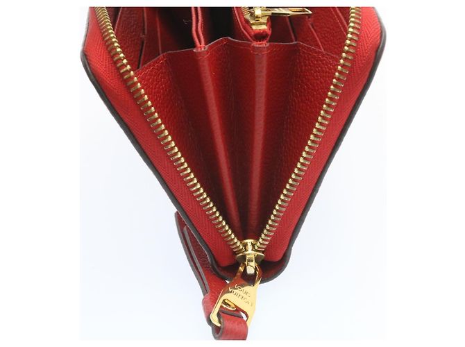LOUIS VUITTON Monogram Empreinte Zippy Geldbörse Rot M60017 LV Auth knn040 - Ansicht 16