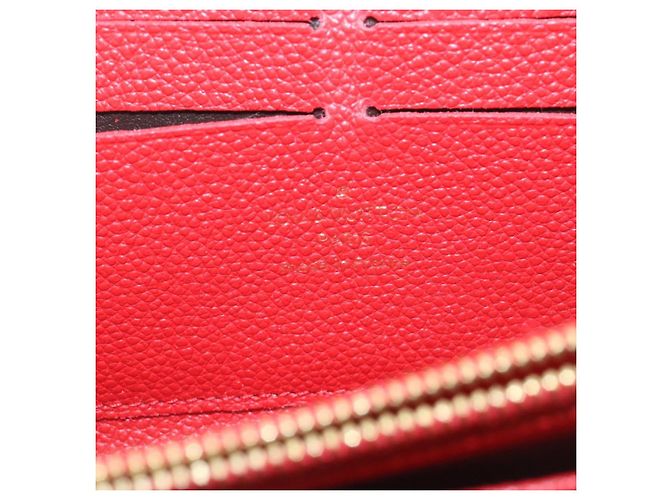 LOUIS VUITTON Monogram Empreinte Zippy Geldbörse Rot M60017 LV Auth knn040 - Ansicht 17
