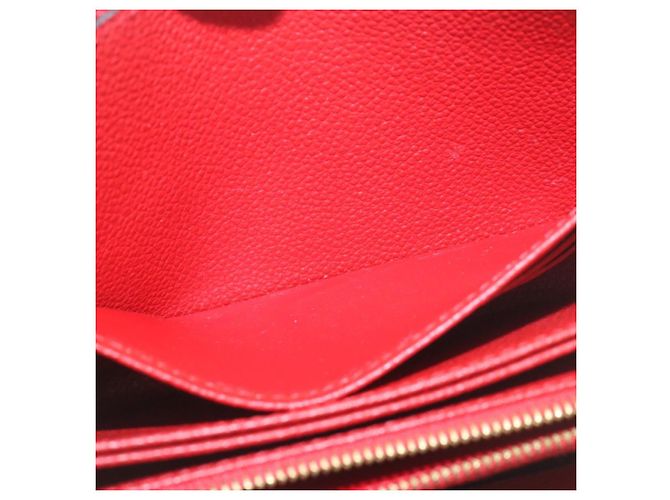 LOUIS VUITTON Monogram Empreinte Zippy Geldbörse Rot M60017 LV Auth knn040 - Ansicht 18