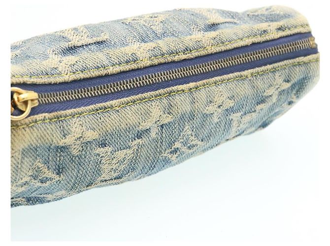 LOUIS VUITTON Monogram Denim Trousse Speedy Pochette Bleu M95082 LV Auth yk3442 - vue 5