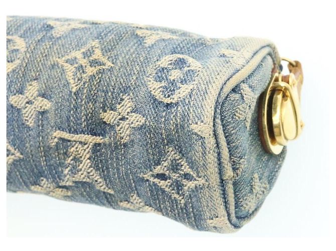 LOUIS VUITTON Monogram Denim Trousse Speedy Pochette Bleu M95082 LV Auth yk3442 - vue 8