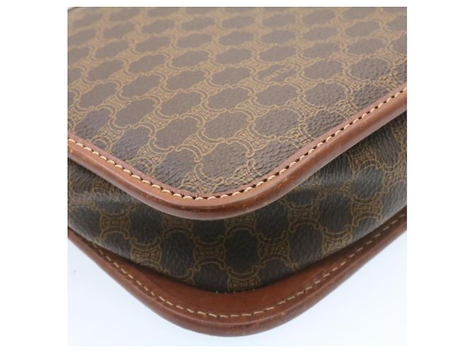 Céline CELINE Borsa a tracolla in tela macadam a tracolla marrone Auth 27188 - vista 15