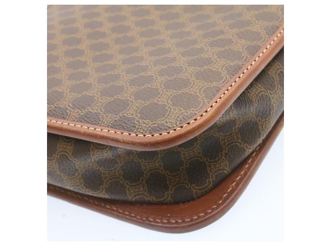 Céline CELINE Borsa a tracolla in tela macadam a tracolla marrone Auth 27188 - vista 16