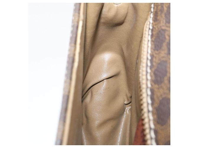 Céline CELINE Borsa a tracolla in tela macadam a tracolla marrone Auth 27188 - vista 18