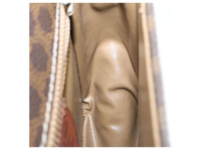 Céline CELINE Borsa a tracolla in tela macadam a tracolla marrone Auth 27188 - vista 19
