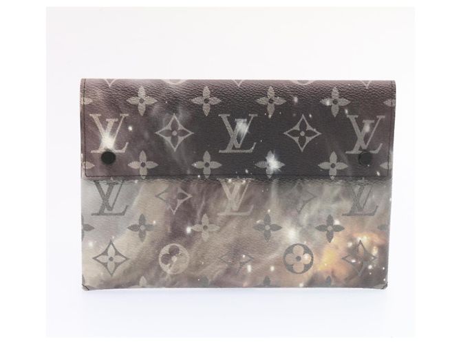 LOUIS VUITTON Astuccio triplo Galaxy Monogram grigio M44177 LV Aut 26554 - vista 11