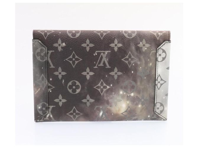 LOUIS VUITTON Astuccio triplo Galaxy Monogram grigio M44177 LV Aut 26554 - vista 12
