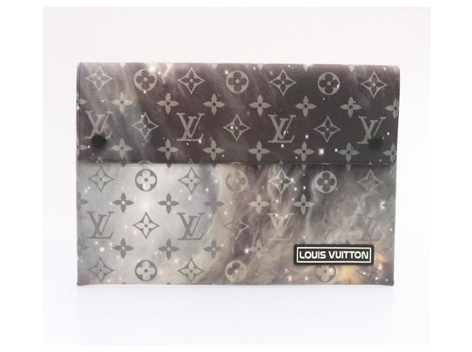 LOUIS VUITTON Astuccio triplo Galaxy Monogram grigio M44177 LV Aut 26554 - vista 2