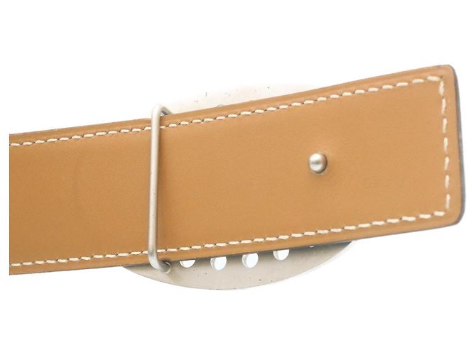 Hermès HERMES Gürtel Leder Hellblau Auth ar5803 - Ansicht 5