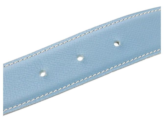 Hermès HERMES Gürtel Leder Hellblau Auth ar5803 - Ansicht 6