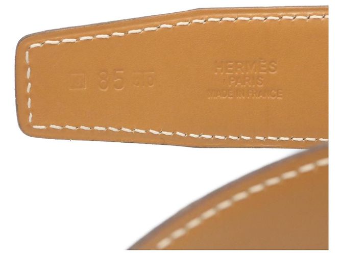 Hermès HERMES Gürtel Leder Hellblau Auth ar5803 - Ansicht 9