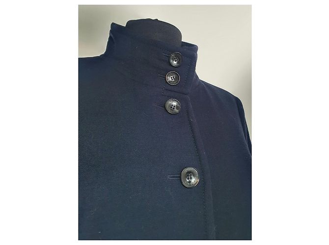 Giacca Bogner Blu Navy Cotone Lana - vista 2
