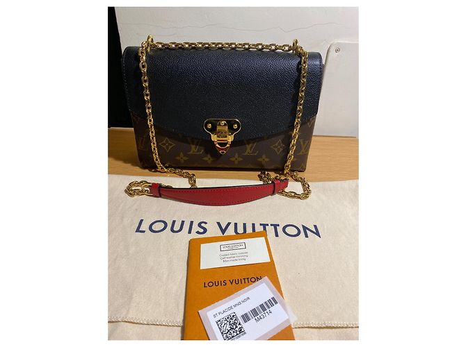 Saint Jacques Bolso Louis Vuitton Saint Placide de piel negra Negro - vista 4
