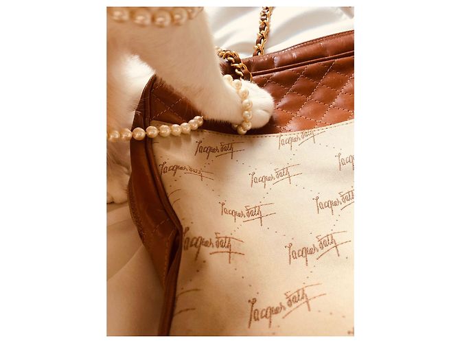 Borsa a mano Jacques Fath in pelle marrone - vista 6