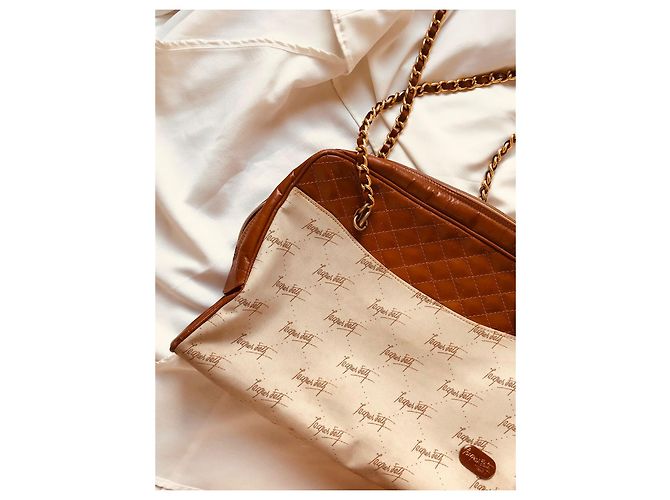 Borsa a mano Jacques Fath in pelle marrone - vista 7