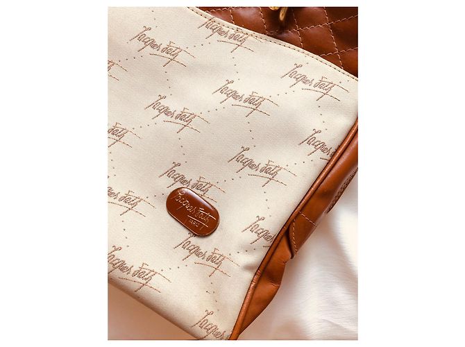 Borsa a mano Jacques Fath in pelle marrone - vista 8