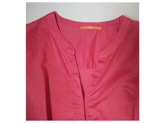 Top Hugo Boss Rosa de Seda y Algodón - vista 6