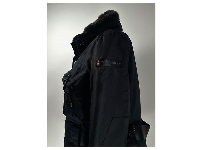 Peuterey Jacket Black Rabbit Fur Polyamide - Ansicht 10