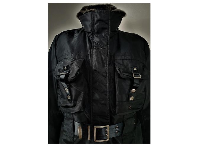 Peuterey Jacket Black Rabbit Fur Polyamide - view 2