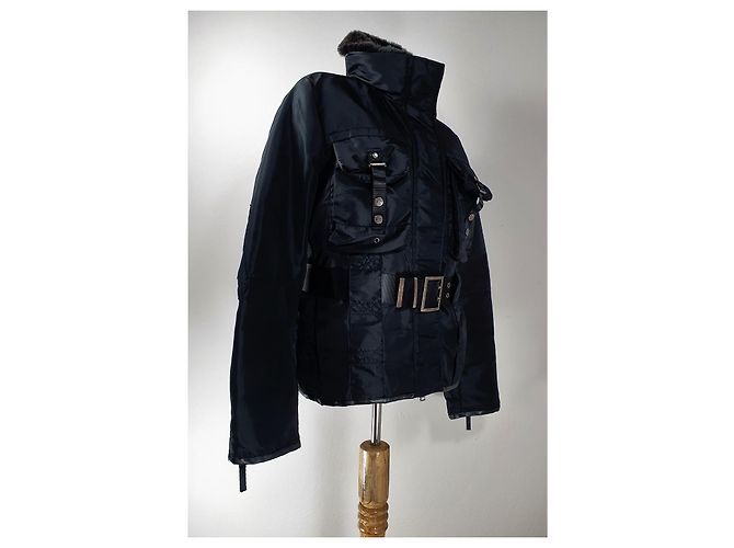 Peuterey Jacket Black Rabbit Fur Polyamide - view 3