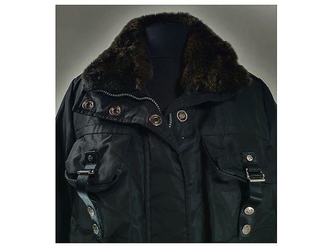Peuterey Jacket Black Rabbit Fur Polyamide - view 6