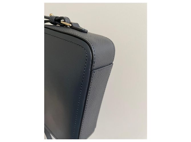 Smythson Sac photo au Panama Bleu Marine - vue 5