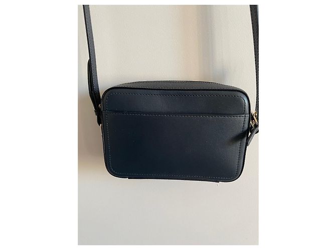 Smythson Sac photo au Panama Bleu Marine - vue 9