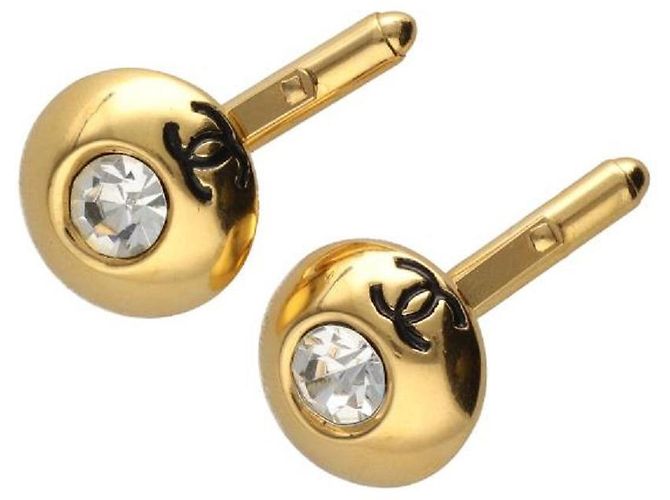 [Usato] Chanel / CHANEL Gemelli vintage Coco Mark strass oro Kabukiya D'oro - vista 3