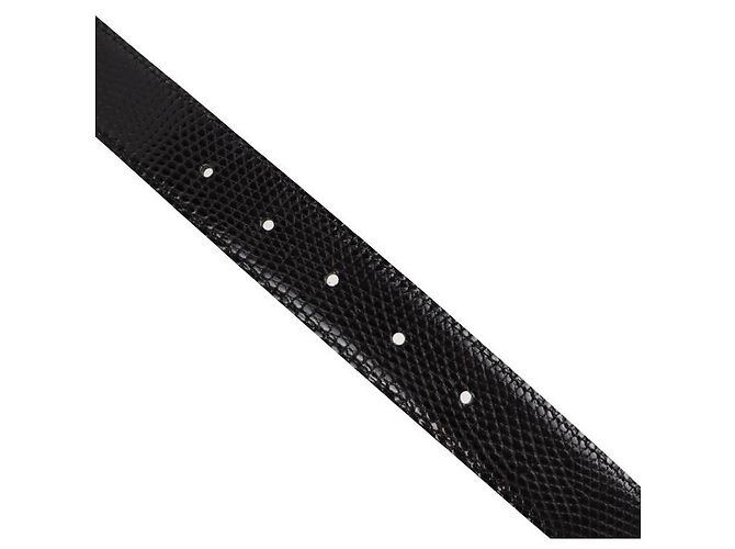[Gebraucht] CHANEL Gürtel Eidechse Dunkelbraun Coco Mark Vintage Notation Größe 85/34 [echte Garantie] - Ansicht 3