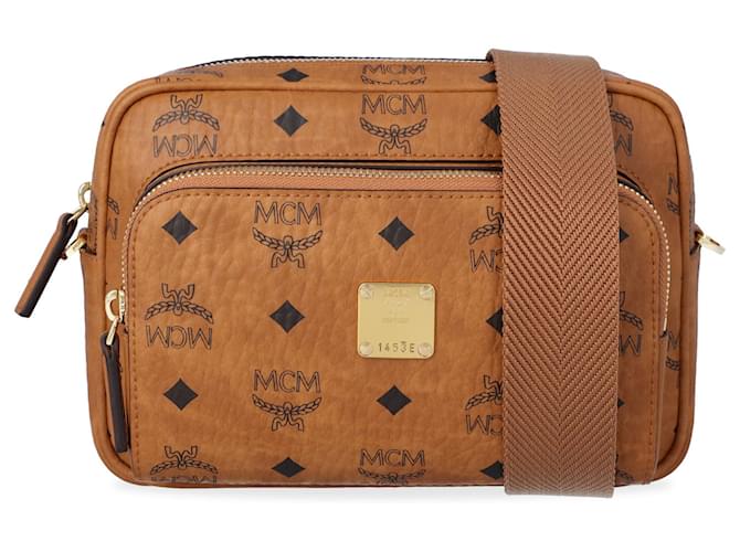 MCM Classic Crossbody Bags In Visetos Brown Cloth Ref.462465 - Joli Closet