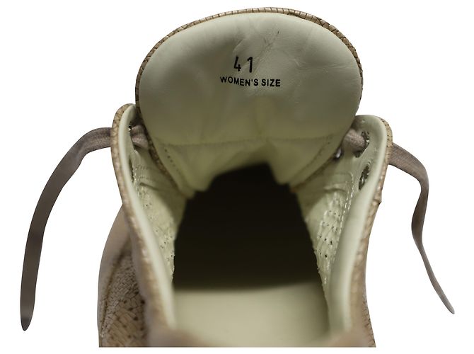 Hogan Interactive Croc Effect Sneakers aus beigem Leder - Ansicht 6