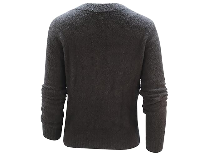 Vince Boucle Pullover aus marineblauer Baumwolle - Ansicht 2