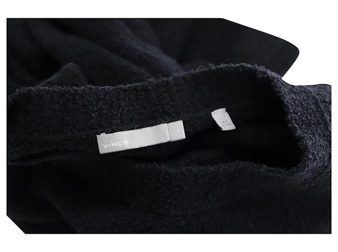 Vince Boucle Pullover aus marineblauer Baumwolle - Ansicht 3