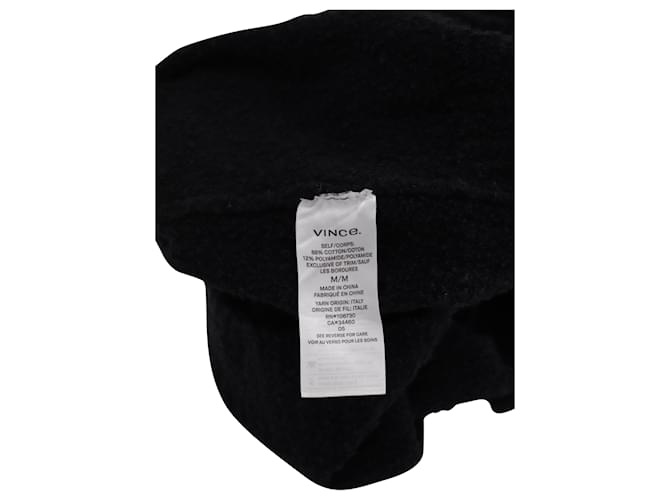 Vince Boucle Pullover aus marineblauer Baumwolle - Ansicht 4