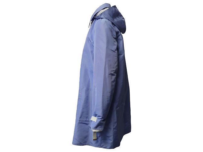 Abrigo con capucha Marni de poliéster azul - vista 2