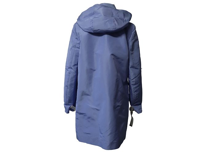 Abrigo con capucha Marni de poliéster azul - vista 3