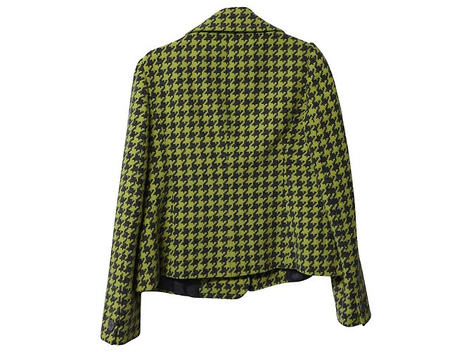 Iceberg Hahnentritt-Blazer aus grüner Baumwolle - Ansicht 5